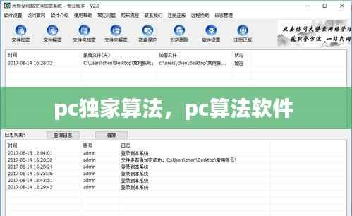 pc独家算法,pc算法软件