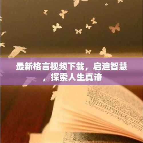 最新格言视频下载,启迪智慧,探索人生真谛
